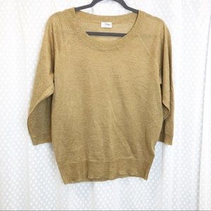 WALLACE • Madewell gold pullover SIZE LARGE
